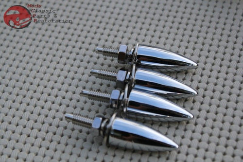 Hot Rat Street Rod Custom Car Truck Chrome License Plate Frame Long Fasteners Bolts