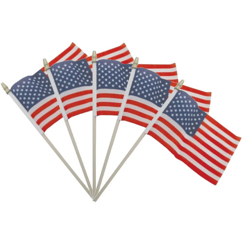 Vintage Style 5 3 Post Parade Mini Five Flags Show Motorcycle Car Truck