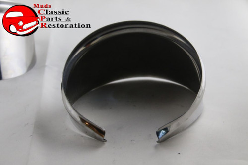 Stainless 4" Peep Accessory Door Mirror Visor Custom Truck Hot Rat Street Rod