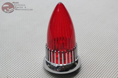 59 Cadillac Style Flush Mount Taillamp Tail Lights Lead Red Amber Custom Set 6