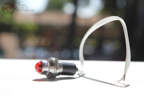 Custom Dash Instrument Toggle Switch Interior Light Combo Lens Chrome Bezel Nut