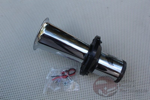 Model A Stainless Taillamp Stop Lens Chrome Bracket Set and Ah ooga Horn 12 Volt