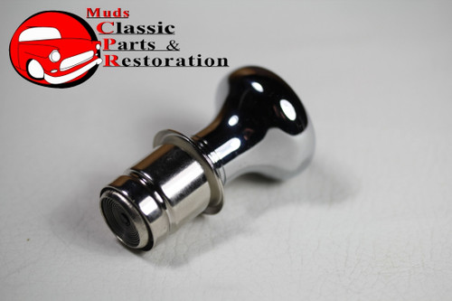 Casco Chrome Deluxe Cigarette Lighter Knob Element Blue Diamond Top Accent Dash