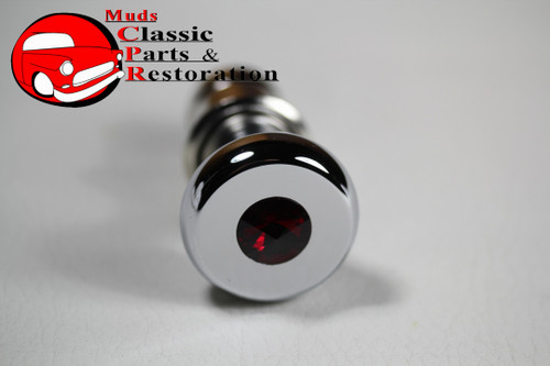 Casco Deluxe Chrome Cigarette Lighter Knob Element Red Diamond Top Accent Dash Casco Deluxe Chrome Cigarette Lighter Knob Element Red Diamond Top Accent Dash