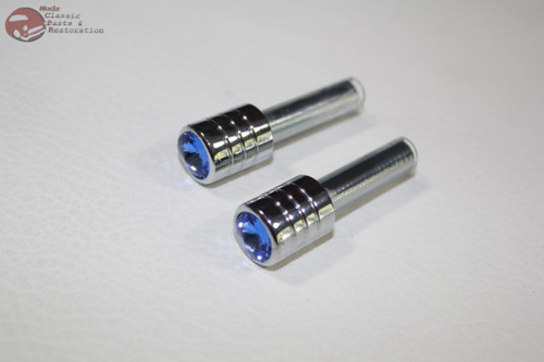 Blue Medium Swarovski Diamond Door Lock Knobs Custom Truck Hot Rat Street Rod Pair Blue Medium Swarovski Diamond Door Lock Knobs Custom Truck Hot Rat Street Rod Pair