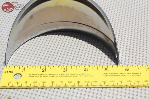 5" Custom Headlight Headlamp Visors Chrome 4 Half Moons and 4 Visors