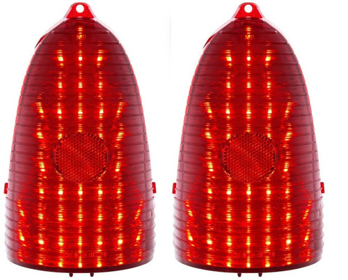 1955 Chevy Belair 210 150 Nomad Taillight Led Backup Sequential Lenses Set