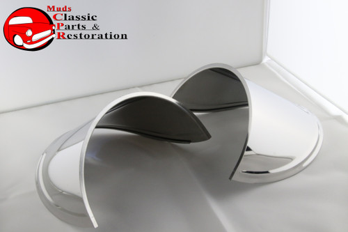 7" Round Head Lamp Visors Extended Droopy Eye Style Custom Truck Hot Rat Rod 7" Round Head Lamp Visors Extended Droopy Eye Style Custom Truck Hot Rat Rod