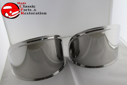 7" Round Head Lamp Visors Extended Droopy Eye Style Custom Truck Hot Rat Rod 7" Round Head Lamp Visors Extended Droopy Eye Style Custom Truck Hot Rat Rod