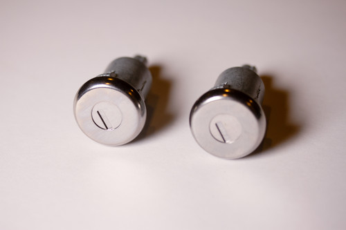 61-62 Fullsize Chevy Glove Box Trunk Door Lock Cylinder Kit OEM Pear Head Keys