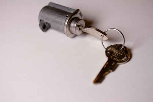 61-62 Fullsize Chevy Glove Box Trunk Door Lock Cylinder Kit OEM Pear Head Keys