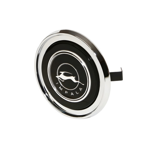 1964 64 Chevy Impala Steering Wheel Horn Ring Chrome Center Cap Button Assembly
