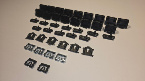 1978-87 Chevrolet El Camino Complete Bed Tailgate Rear Window Molding Clip Set 1978-87 Chevrolet El Camino Complete Bed Tailgate Rear Window Molding Clip Set