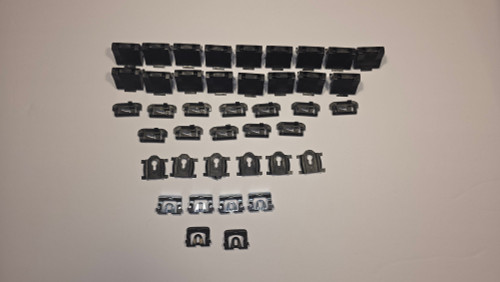 1978-87 Chevrolet El Camino Complete Bed Tailgate Rear Window Molding Clip Set 1978-87 Chevrolet El Camino Complete Bed Tailgate Rear Window Molding Clip Set