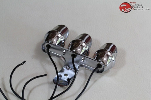 Mini Outside Tri Marker Light Set Visor Bolt On Custom Truck Amber Set of 2