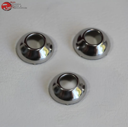 1932 Ford Car Inside Door Window Crank Handle Stainless Escutcheons Risers 3 Set