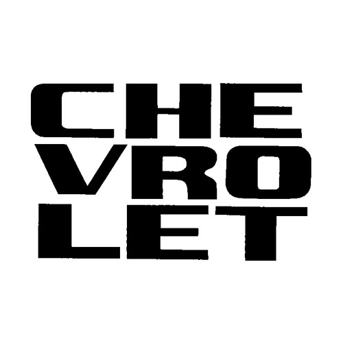 1958 58 1959 59 Chevy Truck Grille Black Letters Vinyl Decal