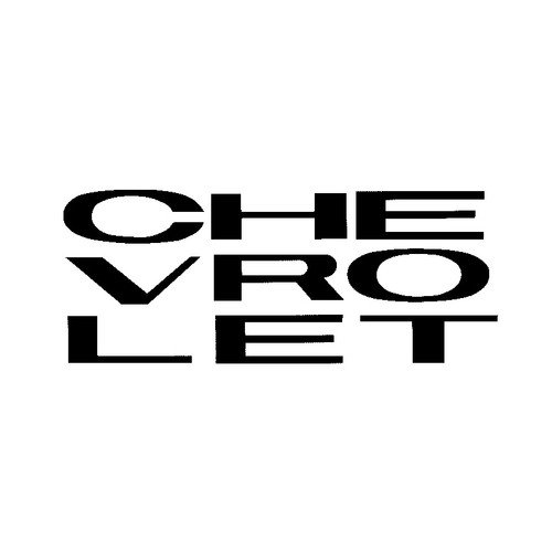 1964 64 1965 65 1966 66 Chevy Truck Grille Black Letters Vinyl Decal