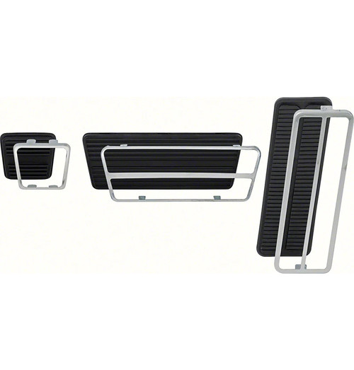 1968-1981 68 81 FM Chevy Pedal Pad Kit Auto Trans 6 Piece Brake Accelerator Park