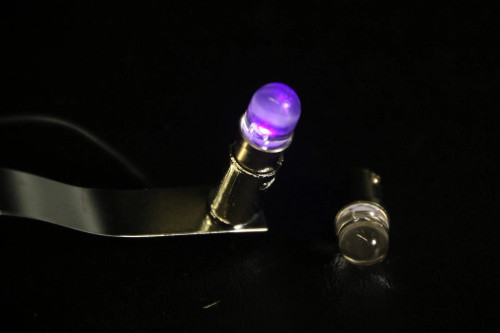 Purple LED Bulb For Flying Swan Goddess Horse Novelty Custom Hood Ornament New