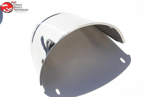 7" Round HeadLight Lamp Visor Slanted Droopy Eye Style Custom Truck Hot Rat Rod
