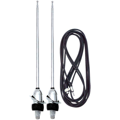 1963 1964 Chevrolet Chevy Impala Belair Biscayne Full Size Rear Antennas LH RH