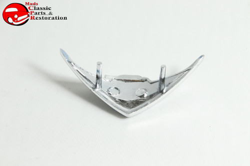 1955 1956 55 56 Chevrolet Chevy Bel Air Nomad 150 210 V8 Silver Horn Cap Emblem