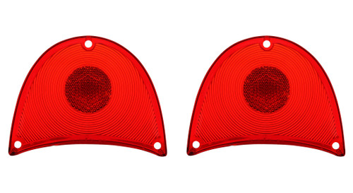 1957 Chevrolet Chevy Bel Air 150 210 Convertible Tail Light Lenses Pair