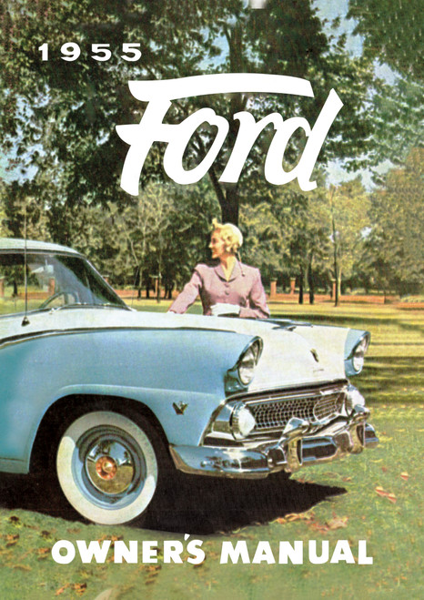 1955 Ford Passenger Car Fairlane Customline Victoria Paper Owners Color Manual