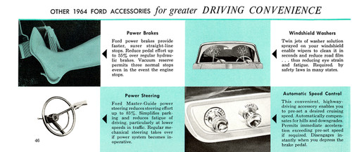 1964 Ford Passenger Car Custom Galaxie 500 Ranch Wagon Paper Owners Color Manual