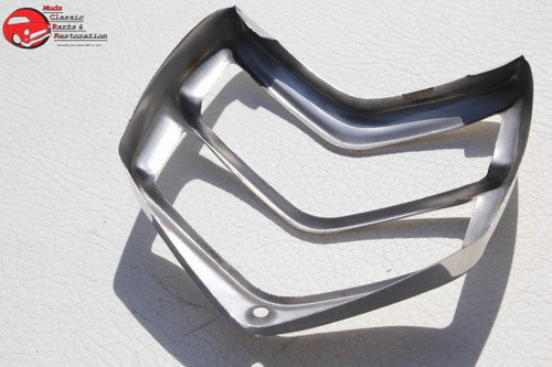 1940 Ford Car Stainless Steel Rear Tail Light Lamp Lens Trim Rim Chevron Bezel