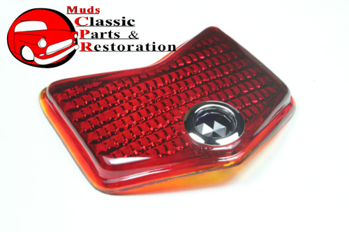 1940 Ford Passenger Car Rear Red Glass Blue Dot Tail Lamp Light Lens