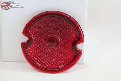 33-36 Ford Car Truck Rear Brake Stop Turn Tail Lamp Light Red Glass Lens Pair
