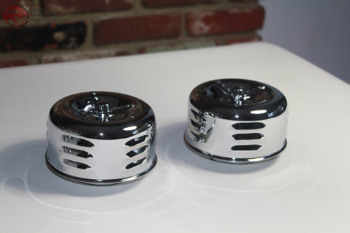Louvered Bee Hive 1 Barrel Air Cleaners Low Profile Hot Rat Street Rod Truck