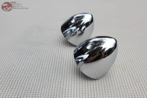 3" Custom Chrome Bolt On Bullet Noses Vintage Car Hot Rat Rod Truck Set of 2 New