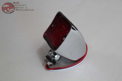 12 Volt Rectangle Large Pedestal Tail Light Stop Turn Signal Custom Car Truck