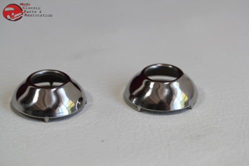 1932 Ford Car Inside Door Window Crank Handle Stainless Escutcheons Risers
