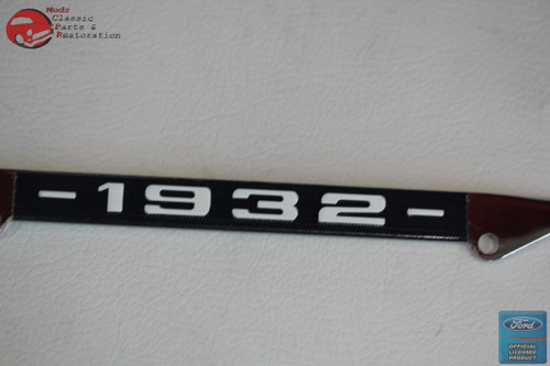 1932 Ford Car Pick Up Truck Front Rear License Plate Holder Chrome Frame New