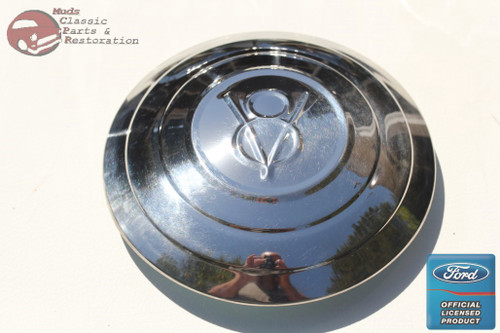 1932 Ford Passenger Car Pickup Truck Stainless Steel Hub Cap Set V8 Script New