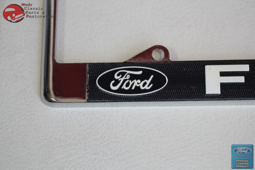 1951 Ford Car Pick Up Truck Front Rear License Plate Holder Chrome Frames New