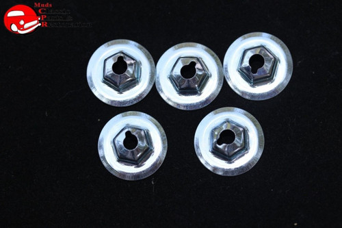 1955 55 Chevy Bel Air 210 150 Sedan Lower Paint Divider Stainless Trim Clips New