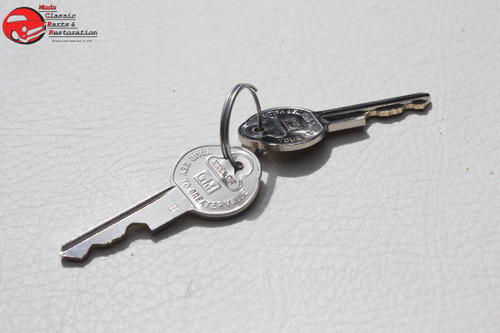 1955 1957 Chevy Door Lock Cylinders Pair U Pawls Oem Original Pear Head Keys New