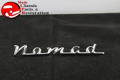 1958 Chevy Nomad Station Wagon Tailgate Script Emblem Badge Each New