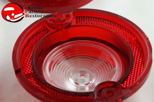 1963 Impala Fullsize Chevy Tail Light Lamp Back Up Lenses Lens 4 Piece Set New