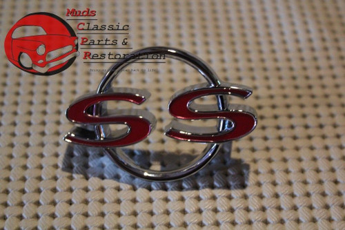 1964 Chevelle Emblem, Rear Trunk Deck Lid, "Ss" Super Sport