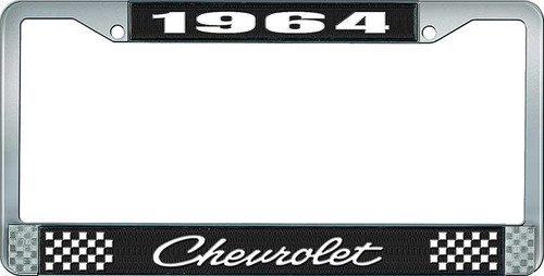 1964 Chevy Chevrolet Gm Licensed Front Rear Chrome License Plate Holder Frame