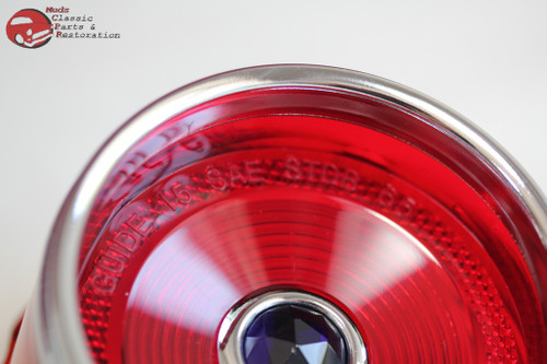 1965 Chevy Impala Fullsize Car Rear Blue Dot Tail Light Lamp Lenses Lens Set New