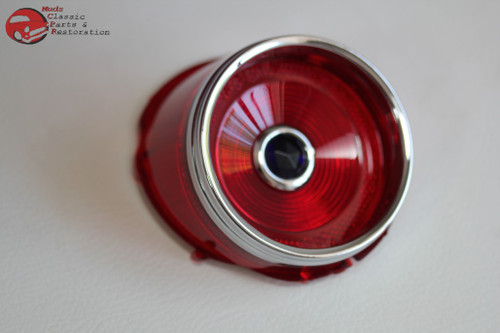 1965 Chevy Impala Fullsize Car Rear Blue Dot Tail Light Lamp Lenses Lens Set New