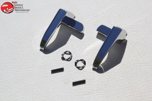 1967 Ford Mustang Interior Inside Door Wind Wing Vent Window Handles Chrome New