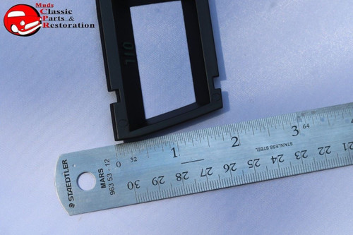 1968 1969 Chevy Camaro Console Guage Bezel Black W Translucent Letters New